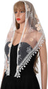Wedding Church Veils Lace Scarf Floral Shawl Mass Tulle Head Covering Cathedral Mantilla Veil for Women...