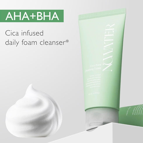 Cica Pore Cleansing Foam | Pore Cleansing and Sebum Control | Cica, Hyaluronic Acid, Aloe | Daily Face Wash | Korean Skin Care for face (4.05 fl.o...