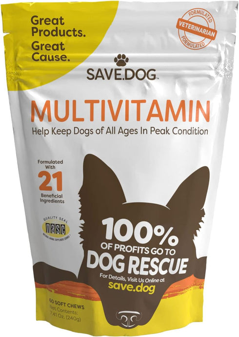 Chewable Dog Multivitamin - Dog Vitamins and Supplements – with Amino Acids and Antioxidants to Support Immunity Energy and Wellness - Dog Supplem...