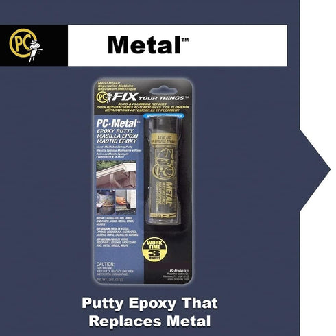 PC Products PC-Metal Epoxy Putty, 2 oz Stick, 3-Pack, Dark Gray,25536...