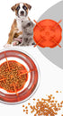 Slow Feeder Insert,Dog Bolw Slow Down Eating Cutable Slow Feeder Silicon Rubber Insert for Dog Bowl for Dog/Cat/Puppy (Large, Orange)...