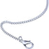 Outus 12 Pack Iron DIY Chain Necklaces Lobster Clasp Link Chain Necklaces Silver Plated (18 Inch)...