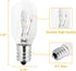 WE05X20431 Dryer Light Bulb - 120V 15W Dryer Drum Light Bulb Replace WE4M305 Fit for GE Kenmore Whirlpool Samsung Maytag Clothes Dryer, 2 Pack, 2700K