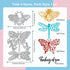 GLOBLELAND Flowers Butterfly Metal Die Cuts Bee Dragonfly Cut Dies Metal Stencils Metal Cutting Dies for Card Making Embossing Tool Stencil Scrapb...