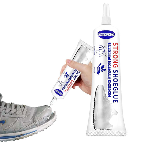 Shoe Glue Super Adhesive Clear with Precision Tip for Footwear, Transparent Sealant Crack Waterproof Resistant Sole Repair for Sports Shoes Climbi...