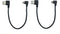 CERRXIAN 9Inch Micro USB Cable Combo Right Angle Micro USB 5 Pin Male to USB 2.0 Type A Right Angle Male Data Sync and Charge Cable (Black)(2-Pack...