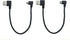 CERRXIAN 9Inch Micro USB Cable Combo Right Angle Micro USB 5 Pin Male to USB 2.0 Type A Right Angle Male Data Sync and Charge Cable (Black)(2-Pack...