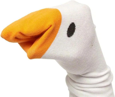 1 Pair Funny Goose Head Socks Universal Sport Cotton Socks Creative Animal Casual Socks for Women Men...