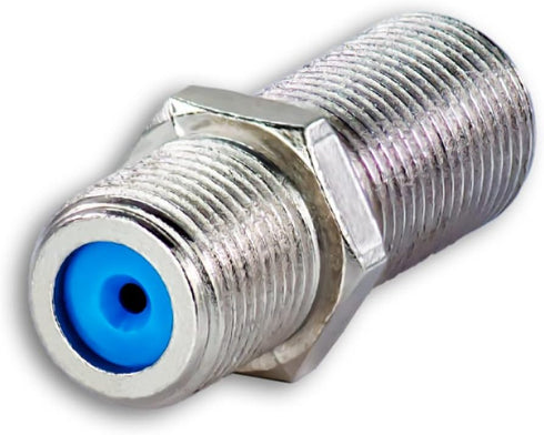 SatelliteSale High-Frequency F81 Coaxial Barrel Connectors Female to Female F-Type 3Ghz Adapter Coupler Pack of 2 Pcs...