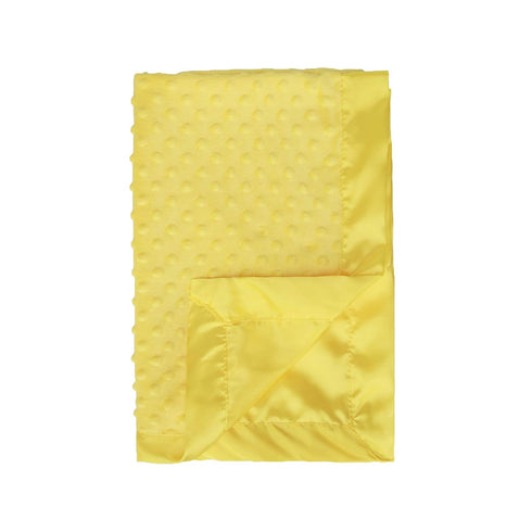 Pro Goleem Baby Soft Minky Polyester Blanket with Satin Backing Baby Gifts for Boys and Girls Pet Blanket for Dogs/Cats/Puppies (Yellow, 30’’ x 40...
