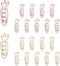 Carrot Shape 20pcs Paper Clips with Clear Box, Rose Gold and Yellow Gold, Funny Cute Paperclips Bookmarks Planner Clips for Fun Office Supplies Sc...