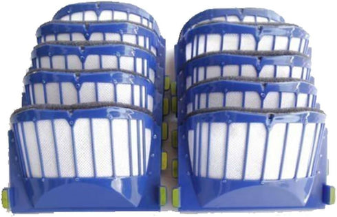 Replacement Parts 10 x Aero Vac Filters Kit Compatible with iRobot Roomba 500 600 Series 536 550 614 620 630 645 650 655 660 665 671 675 680 685 6...