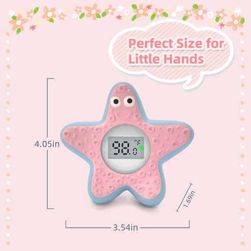 Baby Bath Thermometer Floating Toy, Safety Water Temperature Thermometer for Bathtub - Tub Toy Gift for Newborn Baby Shower, Infants, Toddlers, Ki...