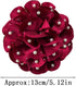Elegant Large Rose Flower Brooches Lapel Pins Handmade Dainty Satin Fabric Pearl Brooches Big Camellia Flower Brooch Pin for Women Wedding Part Da...