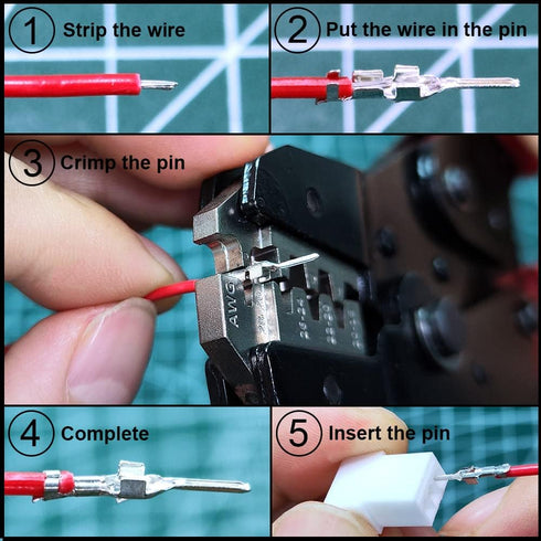 XH 2.54mm Connectors Socket Pin Header and Ribbon Cables Wires Kit Compatible with JST-XH Connector 2/3/4/5/6/7/8 Male Pin Housing...