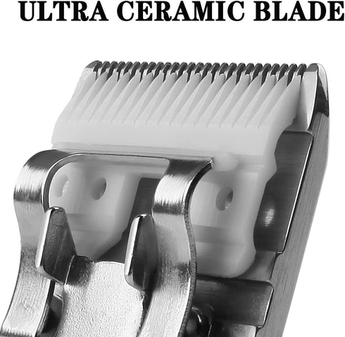 Detachable Pet Clipper Blades, Made of Ultra Ceramic & Stainless Steel, Dog Grooming #10 Blade Compatible with Andis,Oster A5,Wahl KM Series Clipp...