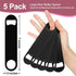 WEGAZ-5 Pack 7inch Black Stainless Steel Flat Beer Bottle Opener,Stainless Steel...