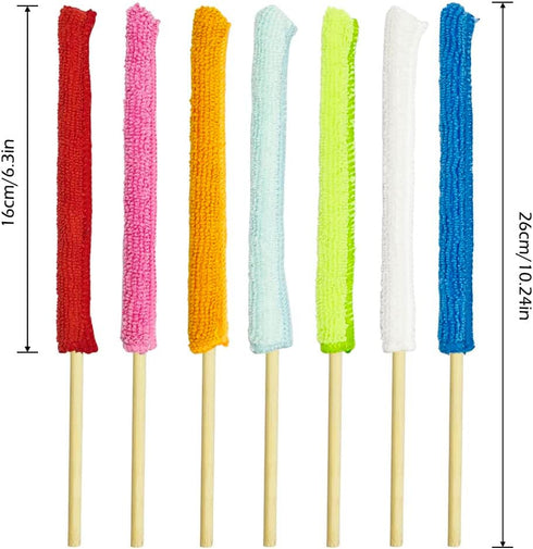 21Pcs Crevice Cleaning Tool,DanziX Small Dusters for Cleaning,Microfiber Detail Duster Sticks for Fan Blade Ac Vent Home Car The Smallest Spaces...