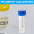 10Pcs Plastic Specimen Cups, 25-30ml Stool Container Sample , Urine Cup with Spoon and Lid for Laboratory...