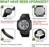 CakCity Digital Sport Watches for Men Waterproof 100M Wrist Watches with Alarm Stopwatch LED Large Display Black - Upgraded Version...