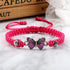 Fuqimanman2020 Colorful Butterfly Charm Bracelet String Handmade Woven Adjustable Braided Rope for Couple Women Friendship BFF Party Family Jewelr...