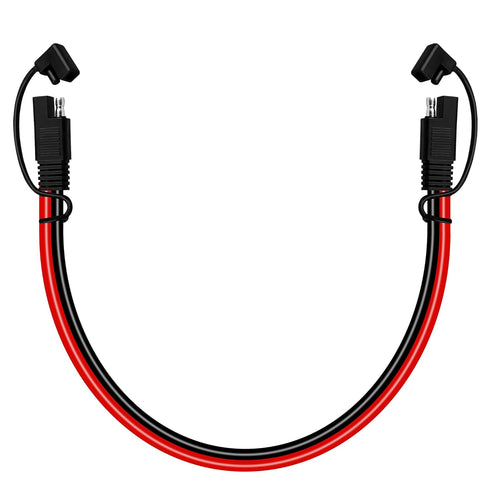 SAE Extension Cable 10 AWG-1FT SAE to SAE Quick Disconnect Wire Battery Charger Extension Cord Heavy Duty for Solar Panel Trolling Motor Automotiv...