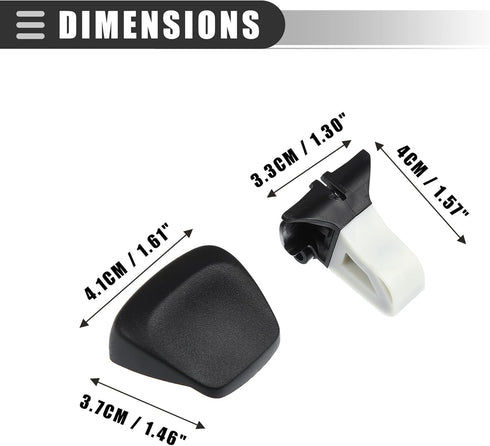 Motoforti 1 Set Automatic Shift Knob Accessories, for Jeep Cherokee 2014-2018, Plastic, 5YD261X9AA 5YD291X9AA Black...