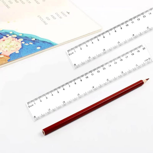 4 Pack Ruler, 30cm Ruler Multi Pack Clear Ruler Plastic Ruler 12 Inch Shatterproof Ruler Shatterproof Metric Ruler Clear Ruler Measuring Ruler Too...