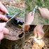 SHARPAL 101N-G Kitchen Pocket Knife Sharpener Survival Camping Tool with 2 Fire Starters Ferro Rod, Whistle & Diamond Sharpening Rod for Straight ...