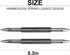2 Pieces Dual Head Nail Setter Spring Loaded Nail Set Spring Nail Punch Hammerless Tool Kit 3/32?& 1/8? Tools 3500 PSI Striking Force Counter Punc...