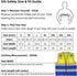 Reflective Mesh Vest High Visibility Two Tone with Pockets and Zipper, Yellow and Blue Mesh with Orange Trim M...