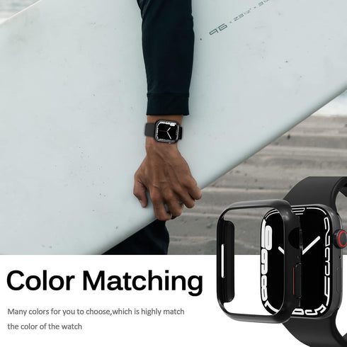 Miimall Compatible for Apple Watch 45mm Case Women Men PC Hard Bumper Lightweight Shockproof Protector Case Cover for Apple Watch 45mm Series 9 8 ...