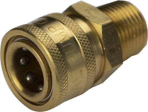 Simpson Cleaning 7102246 Replacement 3/8-Inch QC Socket for Pressure Washer Pumps, 1/2-Inch MNPT, Gold...