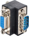 CY Adapter 90 Degree Up Angled VGA SVGA Male to Female Extension Adapter for Monitor Projector...