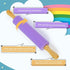 Koogel Rolling Pin for baking, 12 Inch Non-Stick Silicone Handle Rolling Pin for Kids Kitchen Activity...