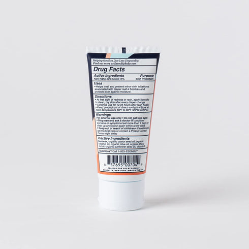 Esembly Rash Relief Cream, Organic and Cloth Friendly Zinc Oxide Barrier Cream, Soothes and Heals Diaper Rash, Natural Aid for Baby Bottom Discomf...