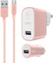 Belkin Mixit Metallic 2.4A Premium Wall and Car Charger Bundle with 4-Foot Micro USB Cable Charging Kit - for Android Phones - Rose Gold......