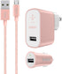 Belkin Mixit Metallic 2.4A Premium Wall and Car Charger Bundle with 4-Foot Micro USB Cable Charging Kit - for Android Phones - Rose Gold......