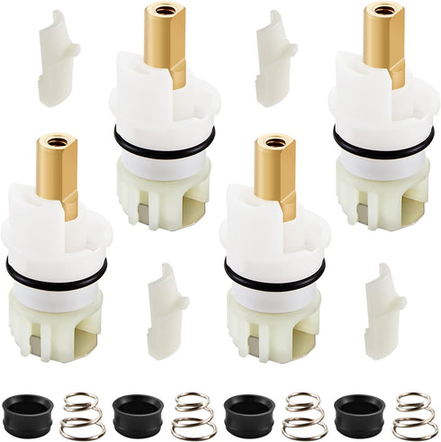 RP25513 faucet stem assembly, Replacement Kit for two handle faucet repair kit, Includes RP4993 Seats and Springs, 4 Pack...