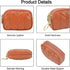 Small Coin Purse For Women Leather Change Pouch Wallet Double Zipper Card Holder with Key Chain...