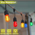 Sxminer 15 PCS LED Purple S14 Bulbs Christmas Replacement Bulb 1W LED String Light Bulb E26 Base Edison Bulbs Plastic Shatterproof Decorative Bulb...