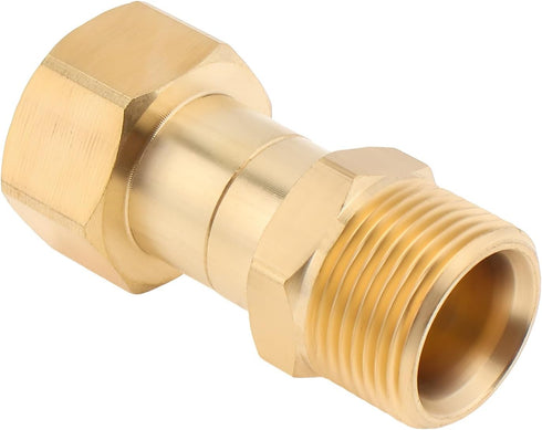 Pressure Washer Swivel Fitting, M22 14mm Pressure Washer Gun Swivel Brass Pipe Fitting for Cleaning Machine, 4500 PSI...