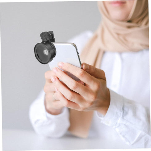 External Camera Mobile Phone Lens 2 in 1 Camera Lens Macro Lens Clip Professional Macro Lens Clip Lens Macro Lens with Universal Clip Optical Glas...