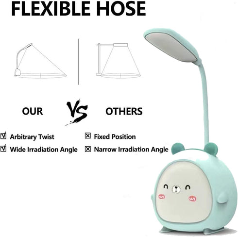 LED Desk Lamp?Mini Dog Night Light,Portable LED Table Light, Cute Foldable USB Rechargeable Reading Light Bedroom Children's Bedside Study (Pink)...