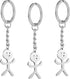 Junkin 3 Pcs Stainless Steel Funny Doodle Keychain 2024 Graduation Keychain Gifts Friendship Jewelry Women Men(Silver)...