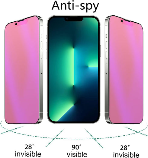 2 Pack Matte Anti-Blue Privacy Tempered Glass for iPhone 13 Pro Max/iPhone 14 Plus Anti-glare Anti-Spy Screen Protector Anti-Peeping Film Electrop...