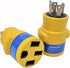 Parkworld 691944 Power Adapter 4-Prong Generator 30A Locking L14-30P Male to RV/EV 50 AMP 14-50R Female (Yellow)...
