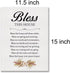 LEXSIVO Home Blessing Print Canvas Wall Art Home Decor Bless This House and Those Within Bless Our Giving and Receiving Painting 12x15 Canvas Post...
