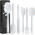 6 Piece Silicone Spatula Set - Heat Resistant Nonstick Spatulas Set with Stainless Steel Core, Food Grade Silicone Spatulas for Baking Cooking Mix...