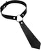 Gothic Leather Choker Necklace With Tie for Women, Adjustable Collar Neckband Choker Necklace for Halloween Cosplay Party...